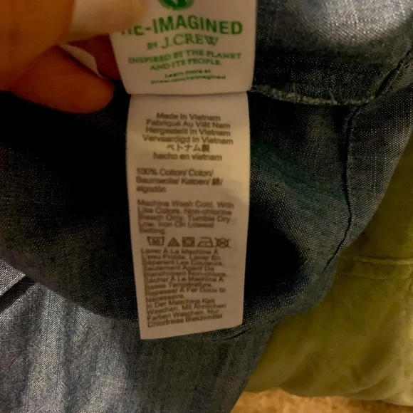 J. Crew Blue Denim Long Sleeve Dress SZ 4 - Picture 7 of 9